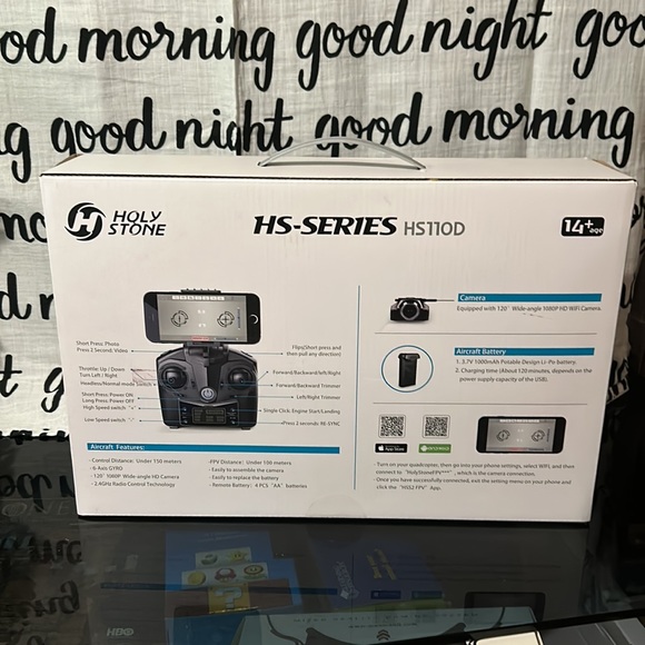 Holy Stone HS110D FPV RC Drone with 1080P HD - Picture 2 of 7